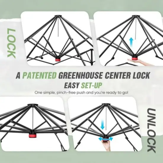 EAGLE PEAK 10x10 Portable Walk in Greenhouse image {7}