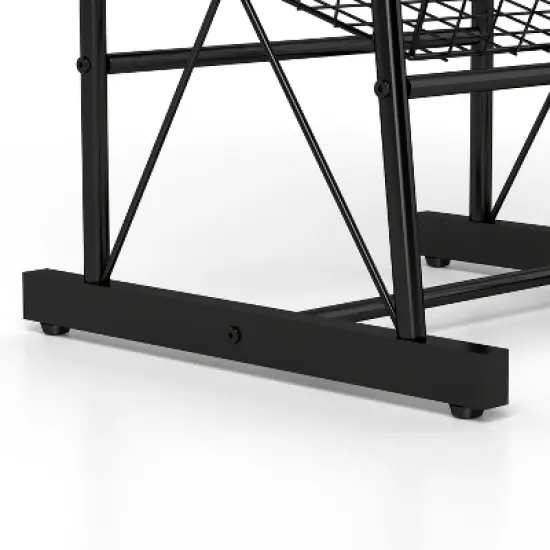 Chery Life 3-Tier Kitchen Storage Basket , Freestanding Metal Wire Rack for Fruit, Vegetables, Pantry Items image {4}