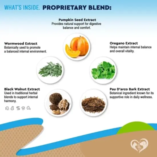 Beloved Pets Natural Intestinal Defense Herbal Cleanse for Dogs and Cats with Probiotic, Advanced Broad Spectrum Formula Gut Health 2 Oz - 1 Pack image {2}