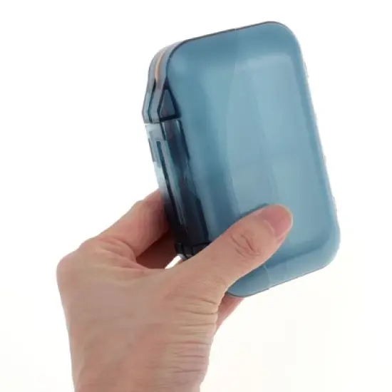 Unique Bargains 7 Grids Double Layer Pill Box 1 Pc image {4}