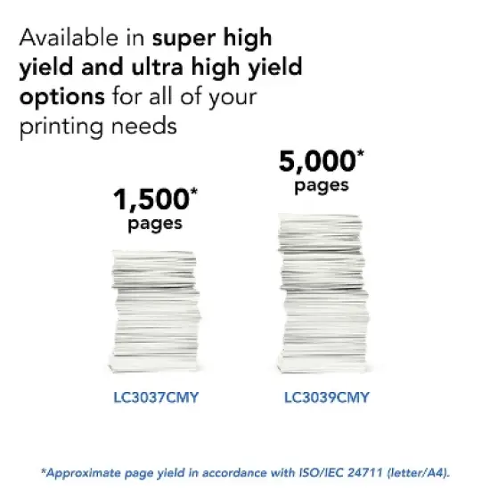 Brother LC3039C INKvestment Ultra High-Yield Ink 5000 Page-Yield Cyan image {2}