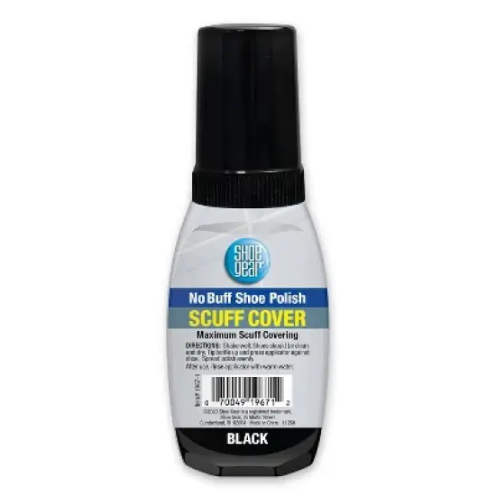 Shoe Gear Scuff Cover Superior Coverage - Black 2.5 fl oz: Liquid Shoe Accessory, Polish & Shine image {1}