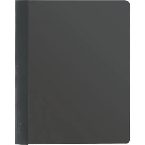 Smead Poly Report Cover Tang Clip Letter 1/2" Capacity Clear/Black 25/Box 87453 image {4}