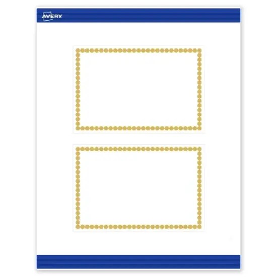 Avery Printable Rectangle Postcards, Gold Beads, 4" x 6", Matte White Rectangle Postcards, Laser/Inkjet, 20ct, Great for Postcards image {9}
