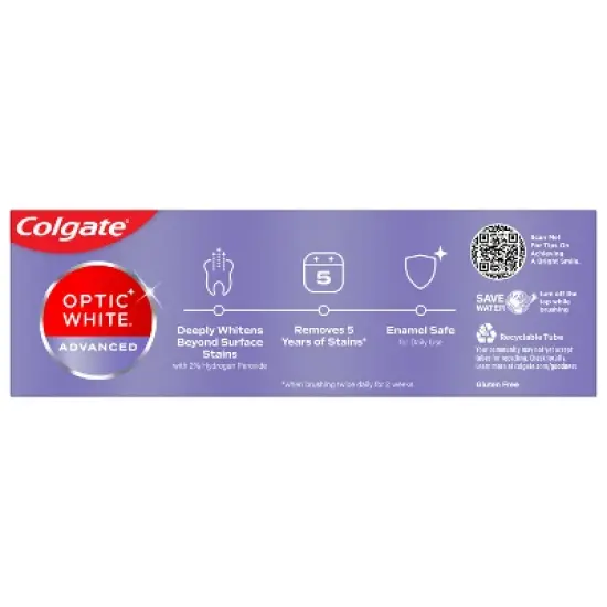 Colgate Optic White Advanced Whitening Toothpaste - Icy Fresh - 3.2oz image {11}