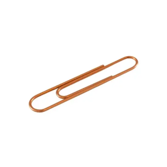 JAM Paper Jumbo Smooth Paper Clip Rose Gold 3/Pack 21832059B image {3}