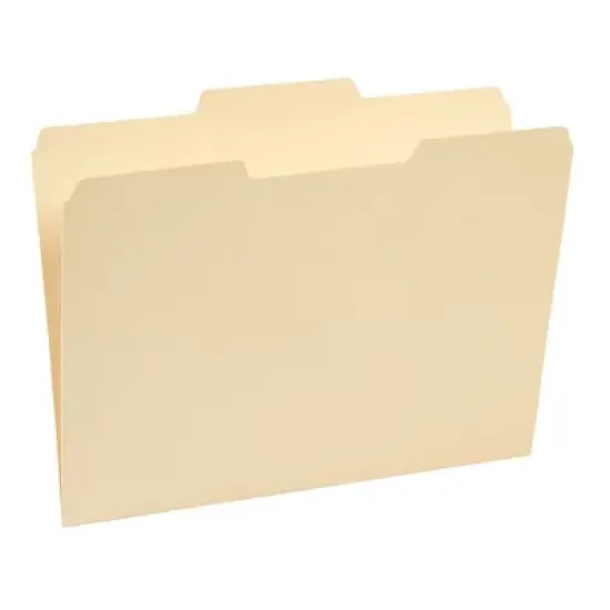 Staples Manila File Folders Letter 3 Tab Assorted Position 100/Box TR56675 image {6}