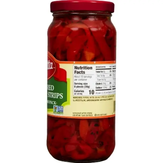 Mezzetta Mild Sliced Roasted Bell Pepper Strips - 16oz image {2}