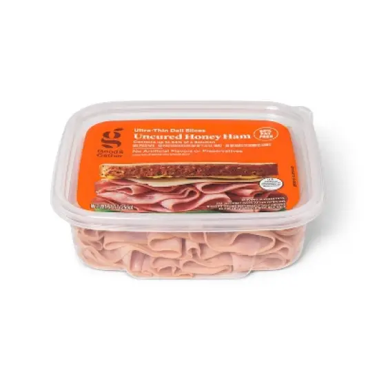 Uncured Honey Ham Ultra-Thin Deli Slices - 9oz - Good & Gather&trade; image {1}