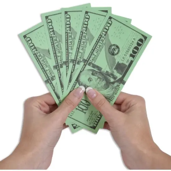 Learning Advantage One Hundred Dollar Play Bills, Set of 50 image {2}