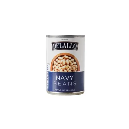 DeLallo Navy Beans, 15.5 oz Can, (6 pack) image {2}