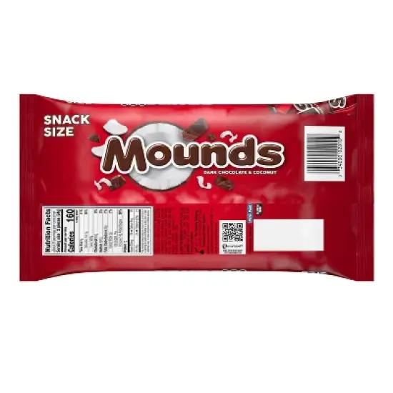 Mounds Dark Chocolate and Coconut Snack Size Candy Bars - 11.3oz, Bag image {3}
