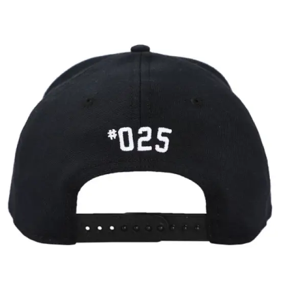 Pokemon Anime Cartoon Pikachu Embroidered Character Black Snapback Hat image {4}