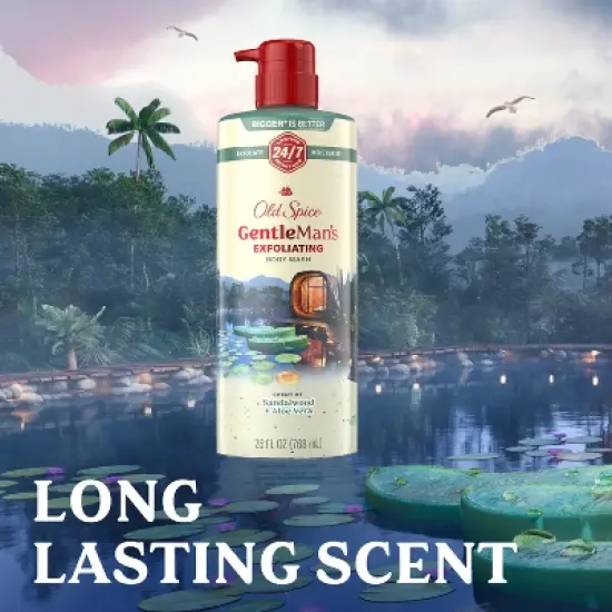 Old Spice Gentle Man's Blend Exfoliating Bodywash Pump - Sandalwood & Aloe Vera - 26 fl oz image {5}