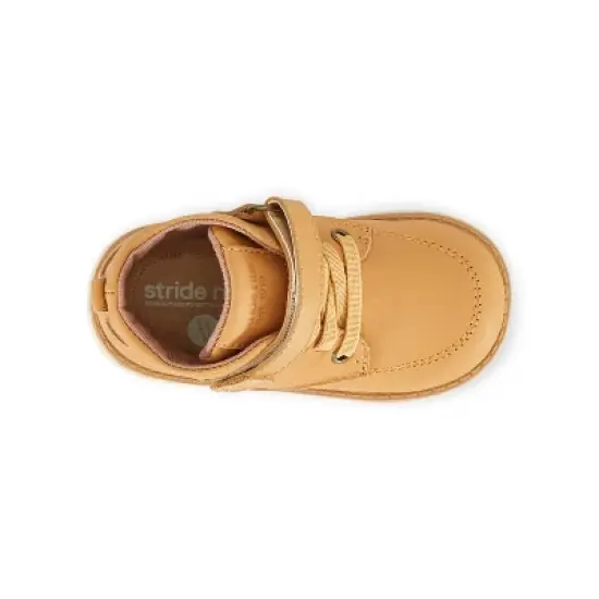 Stride Rite Quinn Kid's Leather Easy On/Off Boot | 4 | Honey Tan image {5}