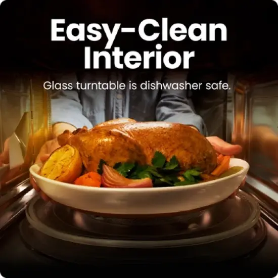 Chefman Countertop Microwave Oven - Stainless Steel image {4}