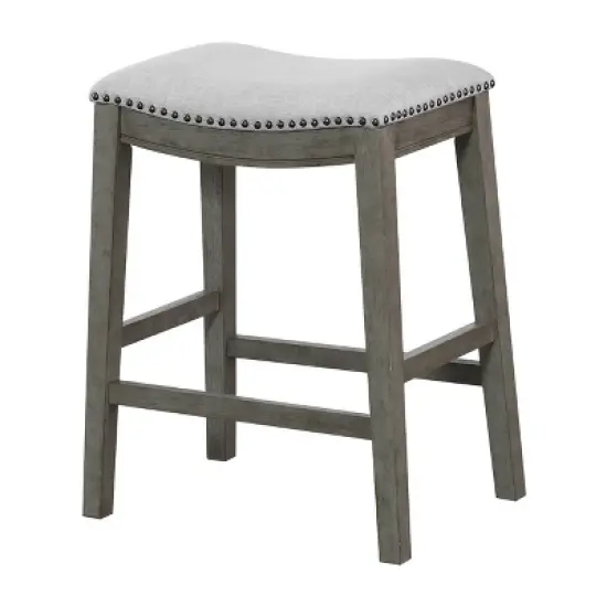 24" Saddle Counter Height Barstool - OSP Home Furnishings image {1}