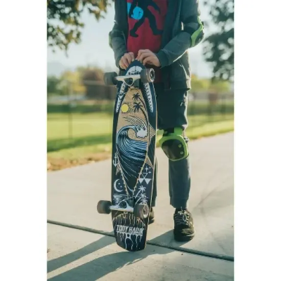 Tony Hawk Longboard 34" Cruiser Board Sun and Shark skateboard image {5}