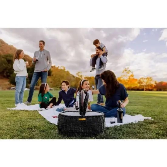 Picnic Time Evening Picnic Basket Black image {6}