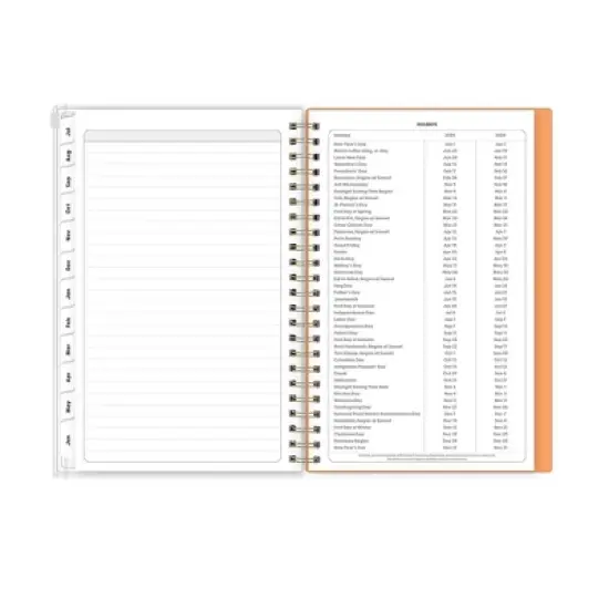 Blue Sky 5"x8" 2025-2026 Weekly/Monthly Zip Pouch Wirebound Planner Mayana Ombre image {8}