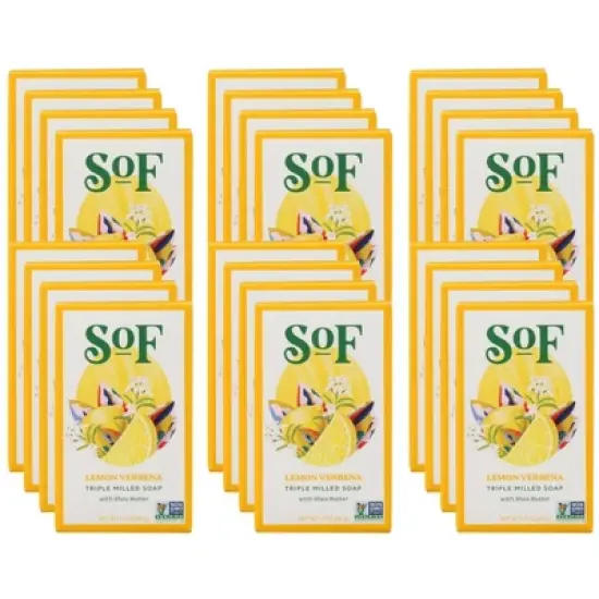 South of France Natural Body Care Lemon Verbena Triple Milled Soap Travel Size - Case of 24/1.7 oz image {3}