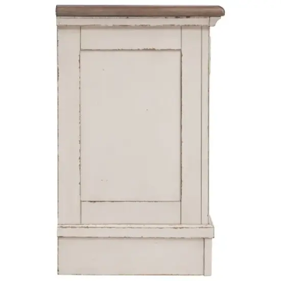 Realyn Three Drawer Nightstand Chipped White - Signature Design by Ashley image {3}