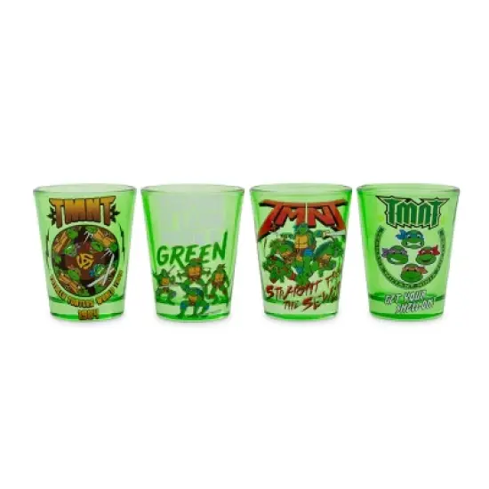 Silver Buffalo Teenage Mutant Ninja Turtles 1.5-Ounce Mini Shot Glasses | Set of 4 image {8}