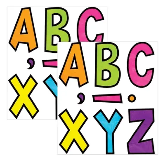 Teacher Created Resources&reg; Brights 4Ever 7" Fun Font Letters, 120 Per Pack, 2 Packs image {2}