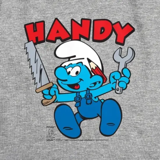 Women's Smurfs Handy Sleeveless Crop Top Tank image {1}