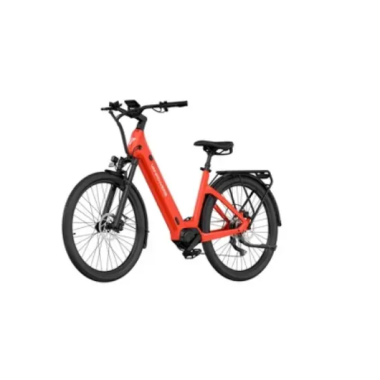 Vanpowers Adult UrbanGlide Ultra 2.27' Step-Through Large Frame Electric Bike - Red image {8}