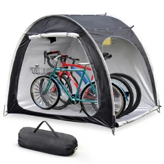 MOEPISY Nylon Portable Bike Shed Black image {7}