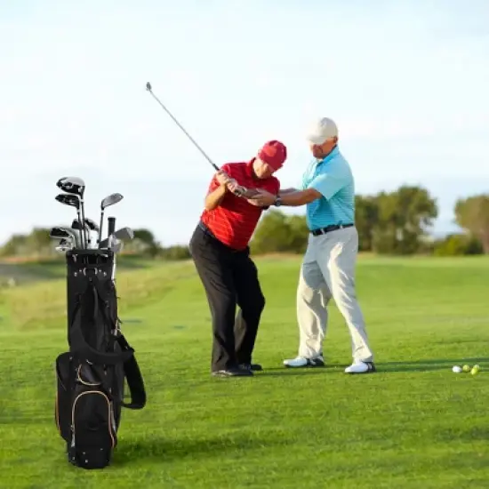 Costway Golf Stand Bag Portable Lightweight Golf Carry Club Bag w/ 8-way Divider image {4}