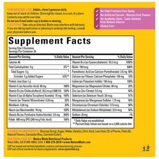 Nature Made Advanced Multivitamin 50+ for Her Gummies - 84ct image {2}