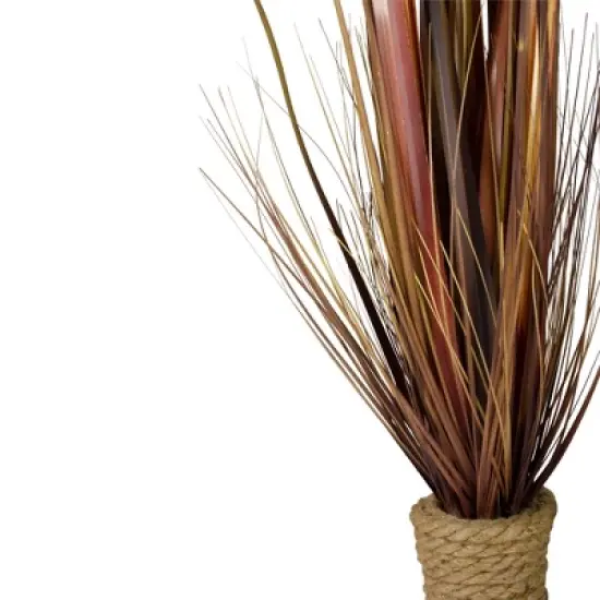 Northlight 34" Brown Artificial Grass Plant in a Rope Pot image {2}