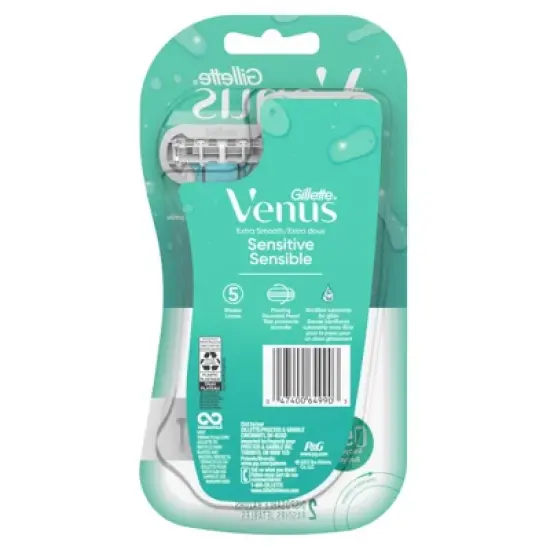 Venus Extra Smooth Sensitive Women's Disposable Razors - 2ct image {8}