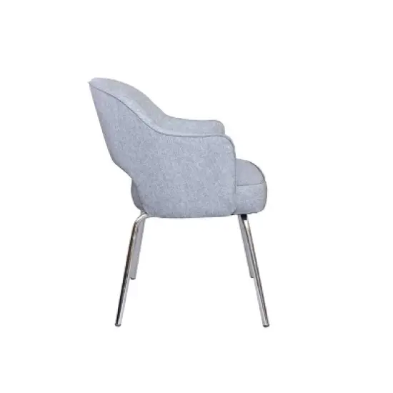 Guest Chair Gray Linen - Boss Office Products image {2}