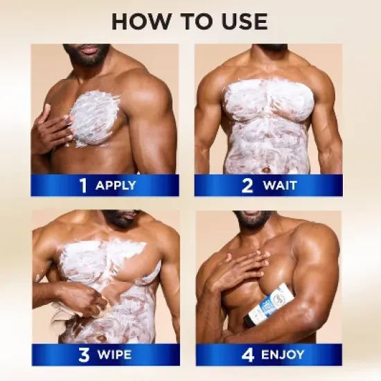 Magic Razorless Shaving Cream for Hair Removal, Normal Beard Maintenance, Depilitory Cream - 6oz image {5}