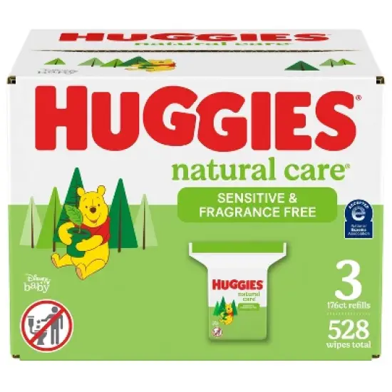 Huggies Natural Care Sensitive Unscented Baby Wipes (Select Count) image {11}