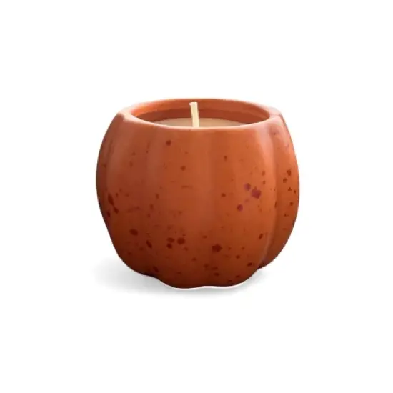 3.9oz Pumpkin Ceramic Scented Candle Orange - Bullseye's Playground&trade; image {3}