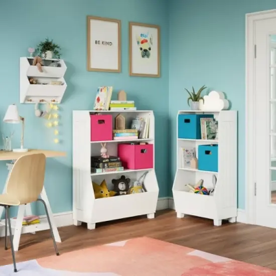 23" Kids' Bookcase with Toy Organizer - RiverRidge Home image {2}