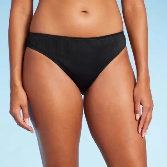 Women's Ribbed Hipster Cheeky Bikini Bottom - Shade & Shore&trade; image {3}