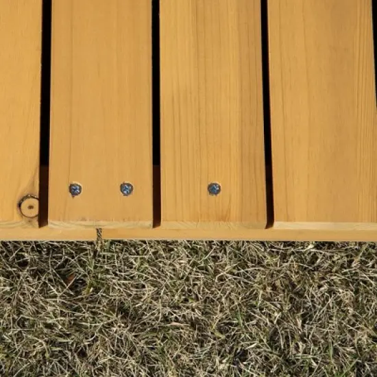 PawHut Wooden Dog House Outdoor Duplex for 2 Medium or Small Dogs, Outdoor Double Dog House with Porch, 50" x 43" x 43" image {5}