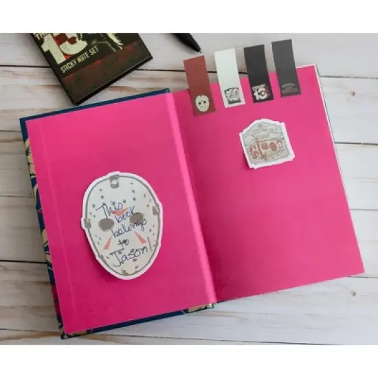 Silver Buffalo Friday the 13th Sticky Note and Sticky Tab Box Set image {4}