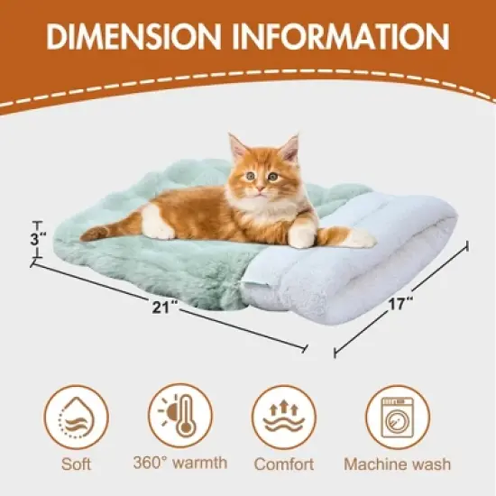 GOOPAWS 4-in-1 Cat Sack Bed Cave - Self Warming Pet Sleeping Bag for Cats & Small Dogs image {3}