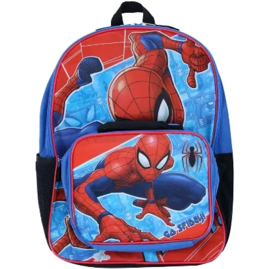 Bioworld Marvel Spider-Man 16 Inch Backpack with Lunch Bag image {1}