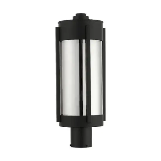Livex Lighting Sheridan 2 - Light Post Light in  Black/Brushed Nickel image {2}