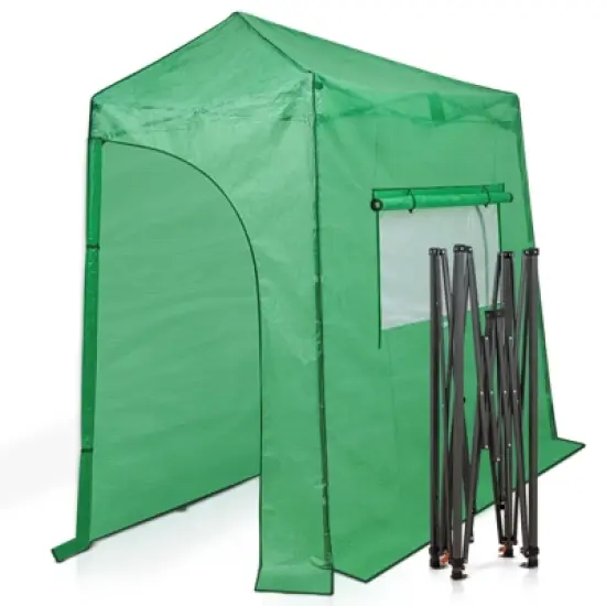 EAGLE PEAK Lean-to Portable Walk-in Greenhouse image {10}