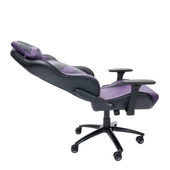Ergonomic High Back Racer Style Video Gaming Chair Purple/Black - Techni Sport image {15}