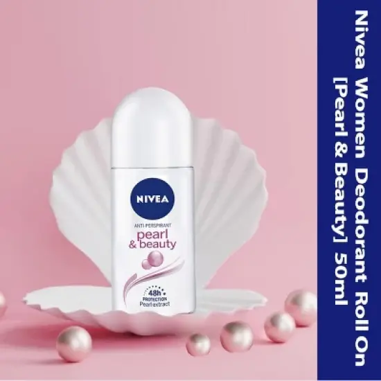 Nivea Women Pearl & Beauty Roll On 1.7oz (3 Pack) image {4}