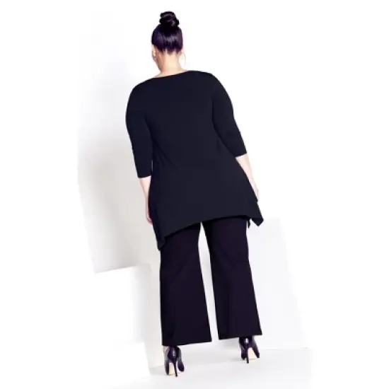 Women's Plus Size Pamela Tunic - black | AVENUE image {1}